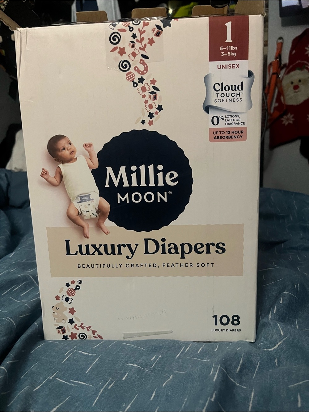 Luxury Diapers - White & Cream